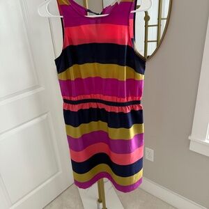 Loft - Striped Sleeveless Color Block Dress